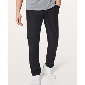 Lululemon Men's ABC Pant Classic Warpstreme Black Commuter Office Chino 36